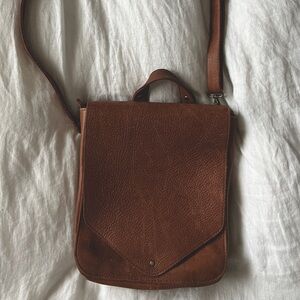 GENUINE LEATHER CROSSBODY BAG